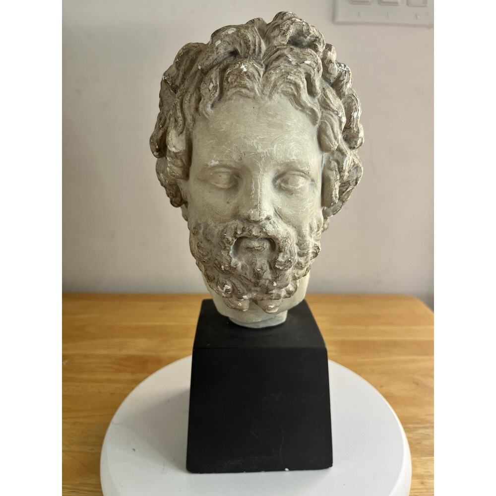 1959 Mid Century Hellenistic Bust of Asklepios by Alva Studios
